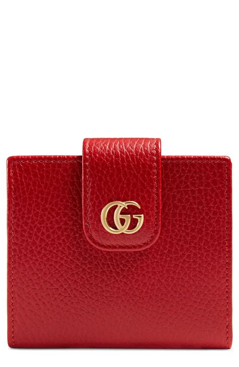 gucci petite marmont wallet red|Gucci Marmont wallet price.